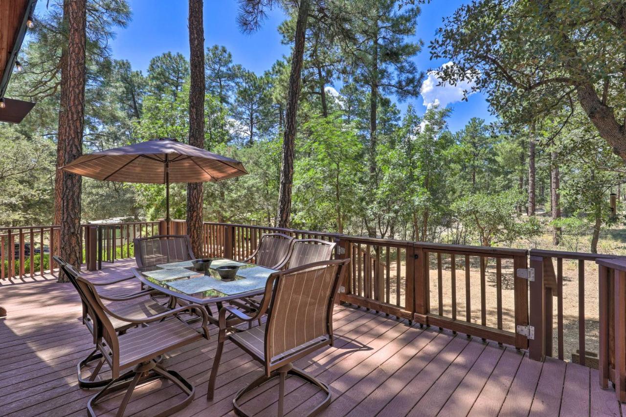 Rustic-Chic Prescott Cabin With Deck In Wooded Area! Buitenkant foto
